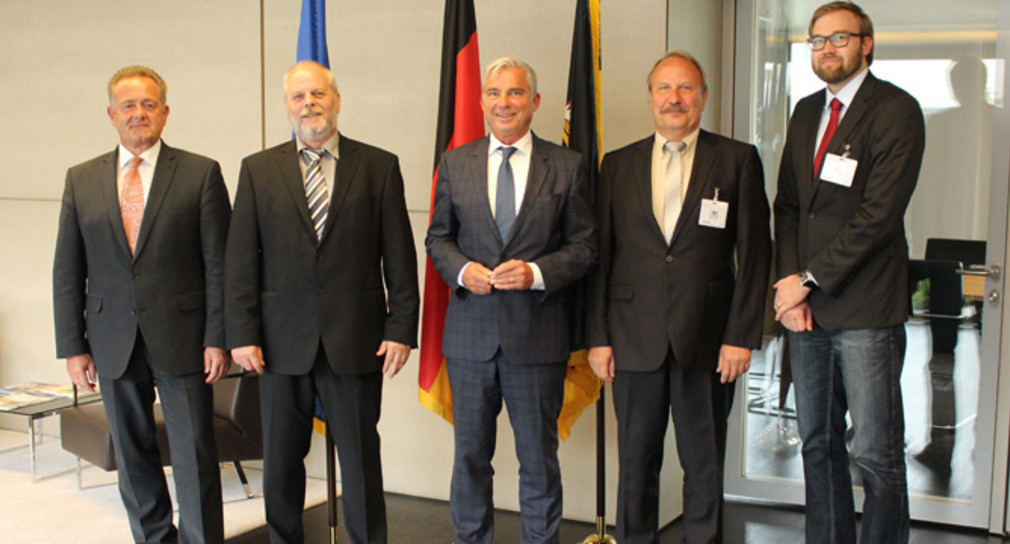 Innenminister Strobl mit Vertretern des Bund Deutscher Kriminalbeamter Baden-Württemberg. 