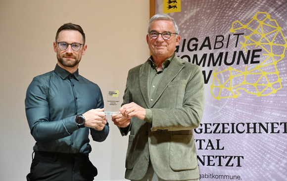 Verleihung Gigabitkommune@BW
