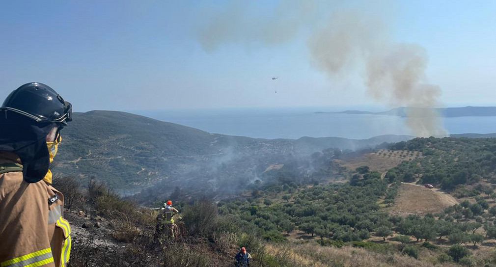 Feuerwehrleute aus Baden-Württemberg helfen bei der Waldbrandbekämpfung in Griechenland