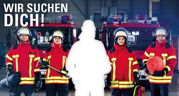 Plakat der Image- und Werbekampagne der Feuerwehr