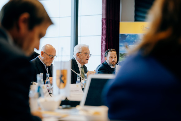 Regierungschefkonferenz der Internationalen Bodensee-Konferenz (IBK) in Friedrichshafen