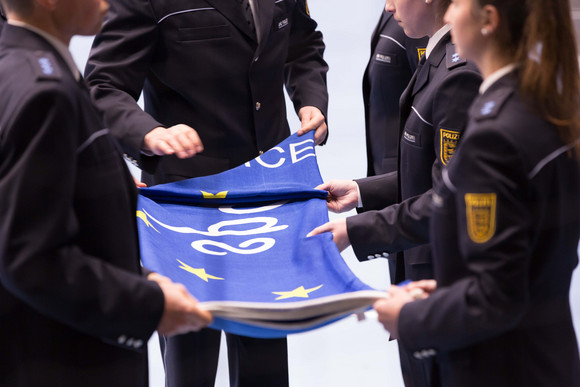 Europäische Polizeimeisterschaft im Handball der Frauen - Siegesfeier