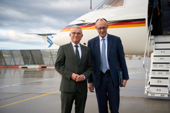 Bundesregierung Antrittsbesuch von Bundeskanzler Friedrich Merz in Baden-Württemberg MIN Kanzler