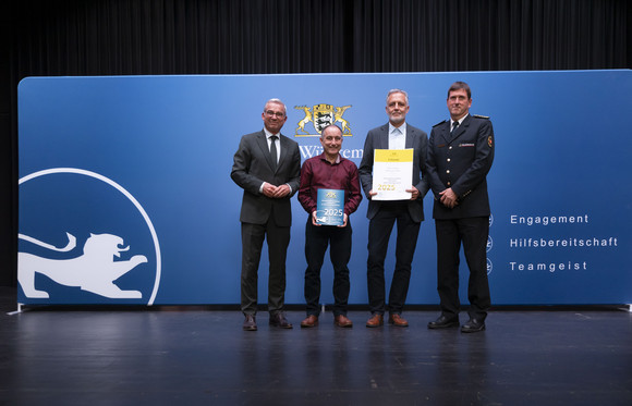 Ehrenamt Auszeichnung ehrenamtsfreundliche Arbeitgeber Kuppenheim Bevölkerungsschutz Auszeichnung
