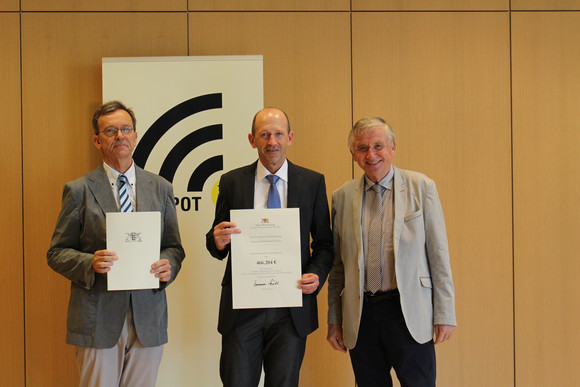 Übergabe Breitbandförderbescheide mit Ministerialdirektor Julian Würtenberger