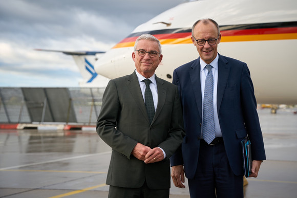 Bundesregierung Antrittsbesuch von Bundeskanzler Friedrich Merz in Baden-Württemberg MIN Kanzler