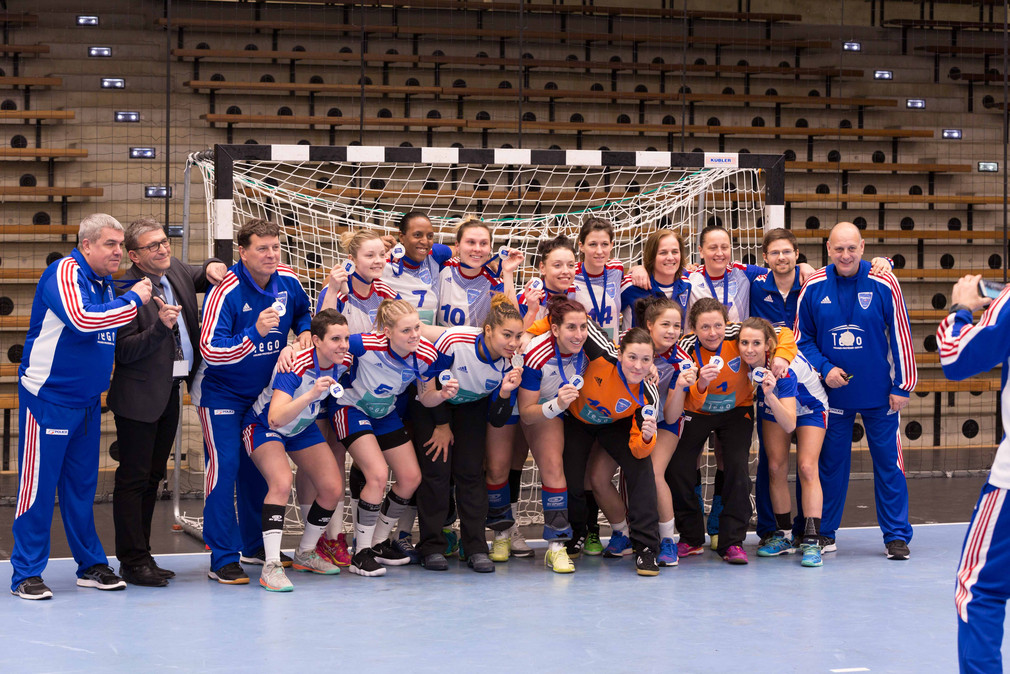 Europäische Polizeimeisterschaft im Handball der Frauen - Siegesfeier