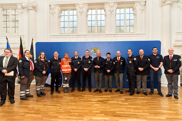 Verleihung rheinland-pfälzische Fluthilfemedaille