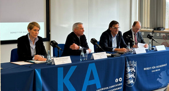 Pressekonferenz zu den polizeilichen Maßnahmen gegen Gruppenkriminalität im Großraum Stuttgart