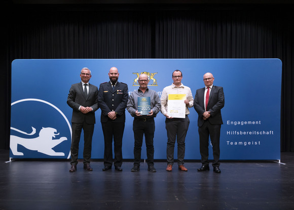 Ehrenamt Auszeichnung ehrenamtsfreundliche Arbeitgeber Kuppenheim Bevölkerungsschutz Auszeichnung