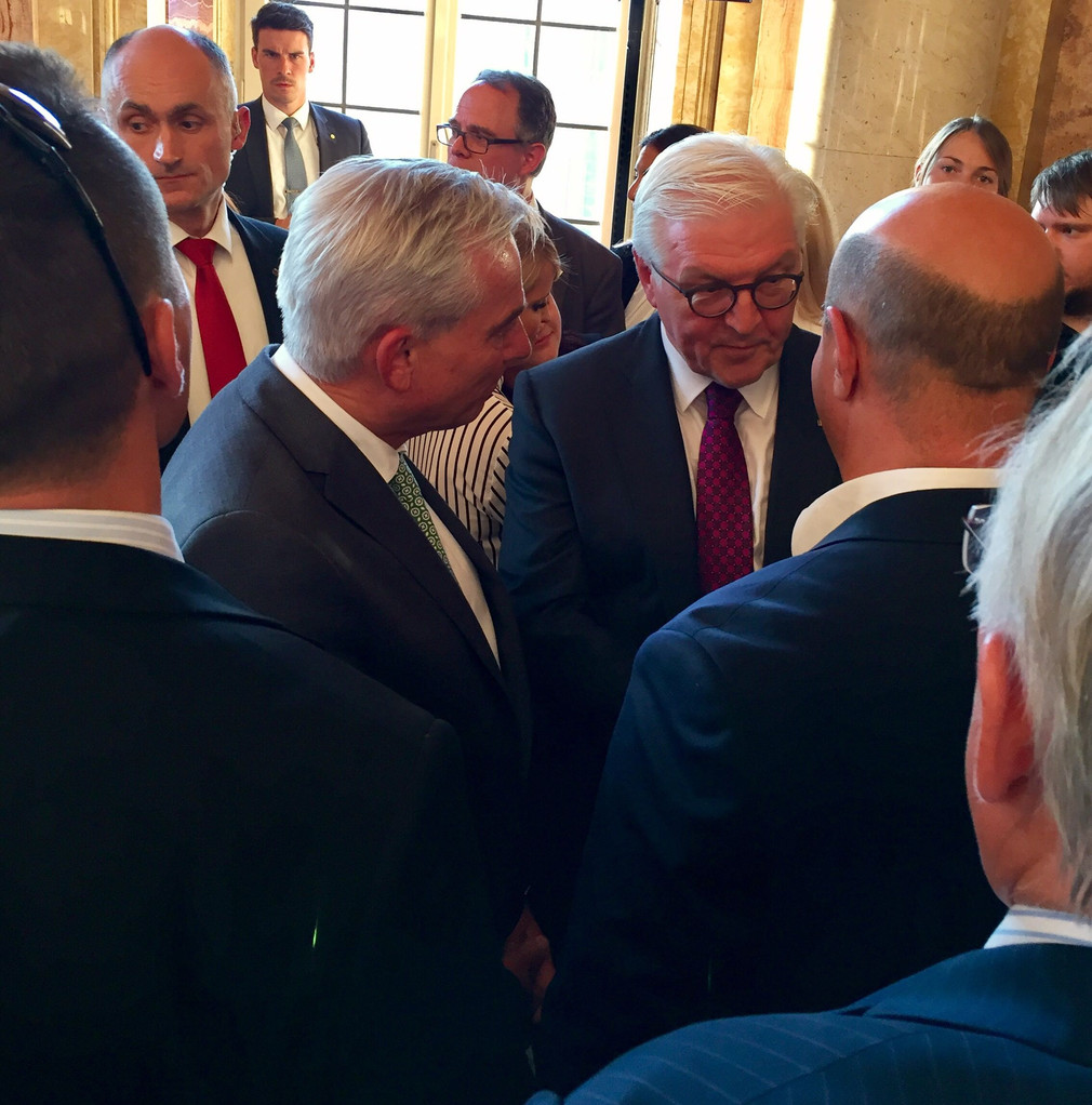 Impressionen des Besuch des Bundespräsidenten Frank Walter Steinmeier in Baden-Württemberg - Impressionen des Bundespräsidenten mit Minister Strobl 