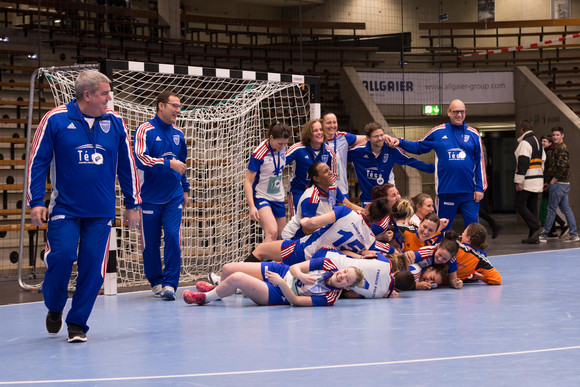 Europäische Polizeimeisterschaft im Handball der Frauen - Siegesfeier