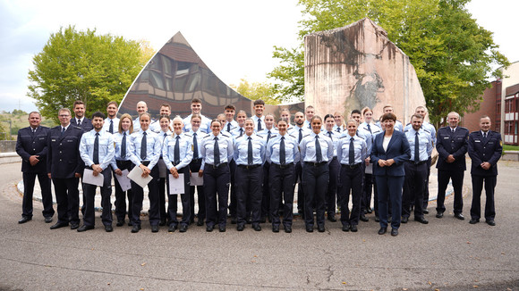 Polizei Weitere Verstärkung für die Polizei Baden-Württemberg Verabschiedung in Herrenberg, 27. August 2025