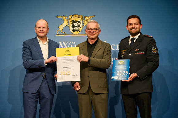 Feierstunde zur Auszeichnung ehrenamtsfreundlicher Arbeitgeber im Bevölkerungsschutz