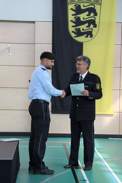Polizei Weitere Verstärkung für die Polizei Baden-Württemberg Verabschiedung in Wertheim, 27. August 2025