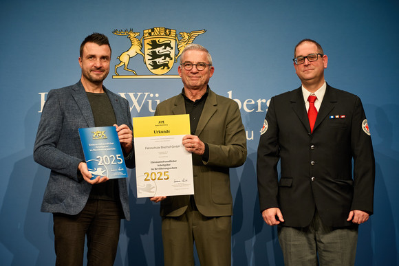 Feierstunde zur Auszeichnung ehrenamtsfreundlicher Arbeitgeber im Bevölkerungsschutz