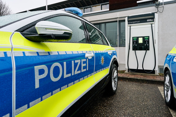 Schnellladestation für die Verkehrspolizeiinspektion Pforzheim