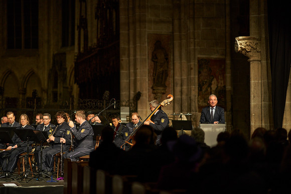 Benefizkonzert des Landespolizeiorchesters Baden-Württemberg im Ulmer Münster.