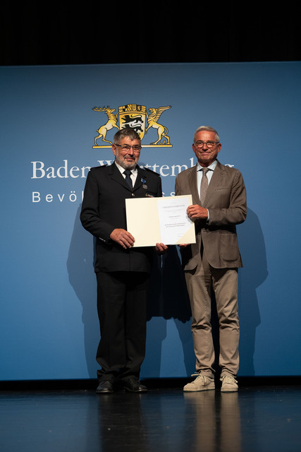 Bevölkerungsschutz Verleihung des Bevölkerungsschutz-Ehrenzeichens Verleihung Bevölkerungsschutz-Ehrenzeichen 2025