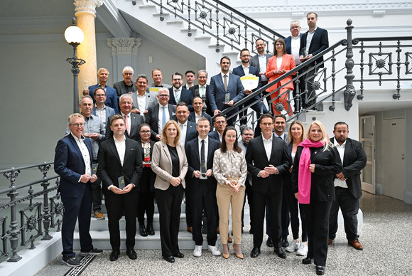 Auszeichnung der Gigabitkommunen mit Herrn Minister