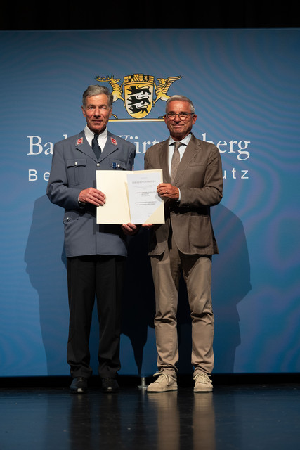Bevölkerungsschutz Verleihung des Bevölkerungsschutz-Ehrenzeichens Verleihung Bevölkerungsschutz-Ehrenzeichen 2025