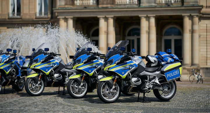 Neue Polizeimotorräder