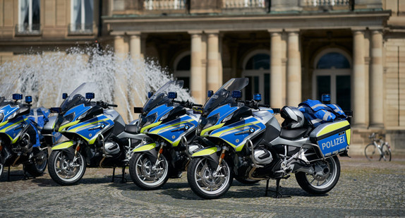 Neue Polizeimotorräder