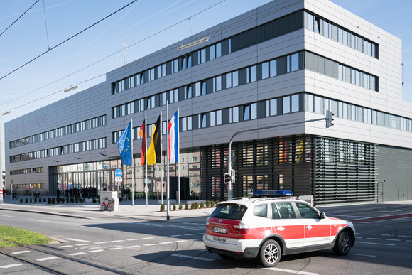 Einweihung der Feuerwache in Mannheim. Foto Andreas Henn 