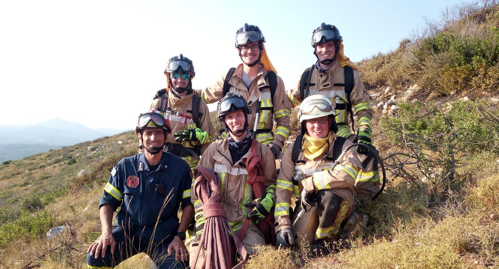 Feuerwehrleute aus Baden-Württemberg helfen bei der Waldbrandbekämpfung in Griechenland