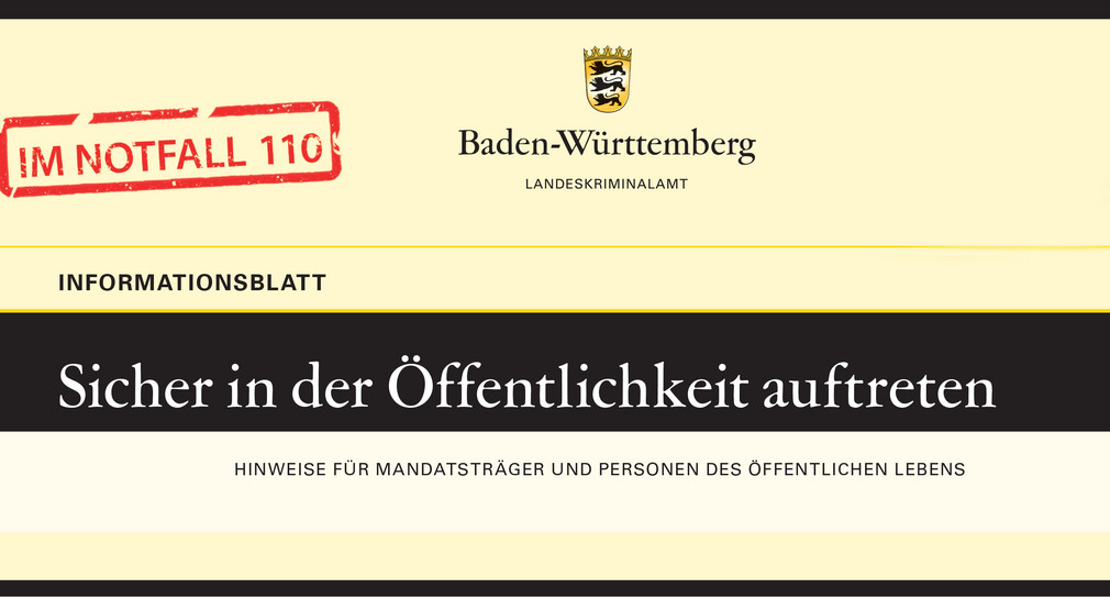 Informationsblatt für Mandatsträger und Personen des öffentlichen Leben