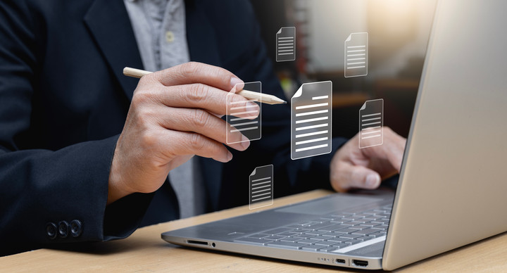 access, archive, automation, change, connected, corporate, data, document, documentation, electronic, employee, enterprise, file, finger, information, internet, knowledge, management, manager, paperwork, performance, platform, process, review, screen, search, security, software, storage, system, businessman, folders, person, business, computer, man, technology, cloud, concept, digital, icon, digitization, dms, document management, erp, intranet, metadata, paperless, process automation, users