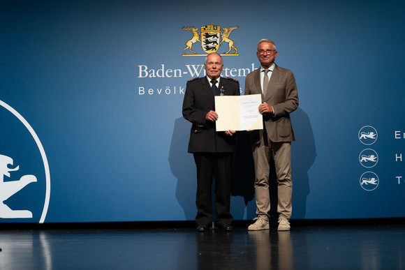 Bevölkerungsschutz Verleihung des Bevölkerungsschutz-Ehrenzeichens Verleihung Bevölkerungsschutz-Ehrenzeichen 2025