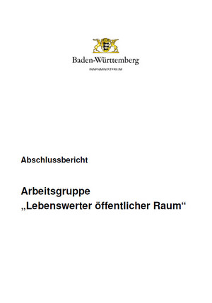 Deckblatt Abschlussbericht AG Lebenswerter Raum