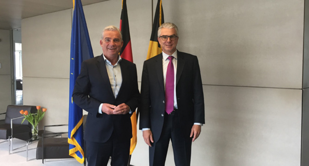 Minister Thomas Strobl und Leiter der Regionaldirektion der Bundesagentur für Arbeit Christian Rauch 