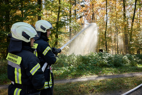 Katastrophenschutzübung "Heißer Süden" Mitte Oktober im Schönbuch. Fotograf Steffen Schmid.