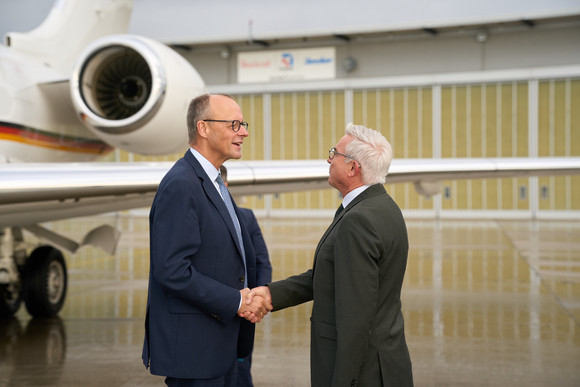 Bundesregierung Antrittsbesuch von Bundeskanzler Friedrich Merz in Baden-Württemberg MIN Kanzler