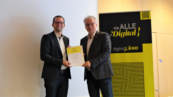 Digitalisierung Förderung des Breitbandausbaus Übergabe der Breitbandförderbescheide im Innenministerium am 05.05.2025