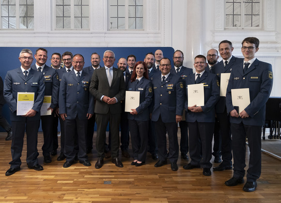 Verleihung der Bevölkerungsschutz-Einsatzmedaille Unwetter 2024