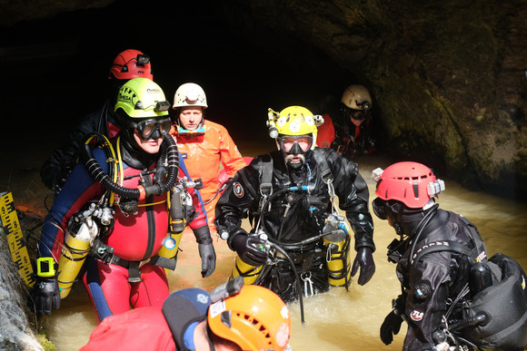 Höhlenrettung Wimsener Höhle