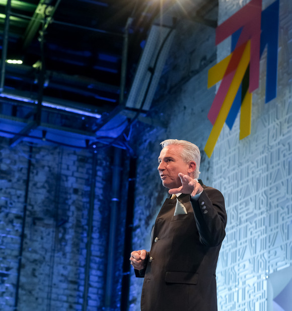 Veranstaltung DIGITAL X Southwest Der stellvertretende Ministerpräsident und Digitalisierungsminister Thomas Strobl spricht auf der DIGITAL X Southwest.
