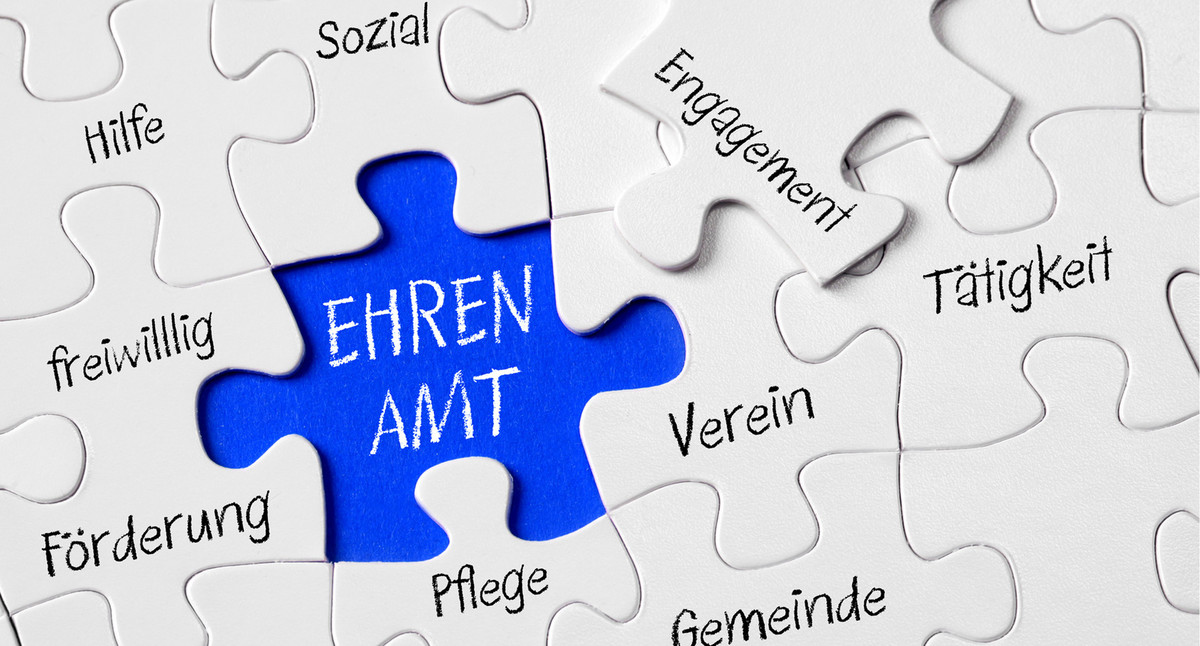 Puzzleteile mit Stichworten zum Thema Ehrenamt. Quelle: Fotolia Puzzleteile mit Stichworten zum Thema Ehrenamt. Quelle: Fotolia