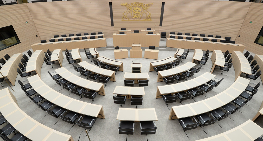 Landtag, Plenarsaal von oben