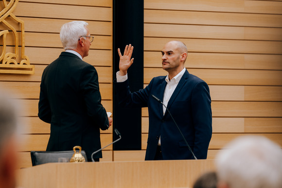 Vereidigung von Dr. Danyal Bayaz, Minister für Finanzen