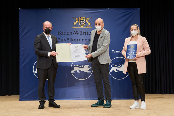 Bevölkerungsschutz Auszeichnung Ehrenamtsfreundlicher Arbeitgeber im Bevölkerungsschutz