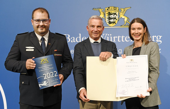 Auszeichnung ehrenamtsfreundlicher Arbeitgeber in Weissach