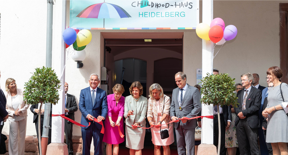 Eröffnung Childhood-Haus in Heidelberg mit Königin Silvia