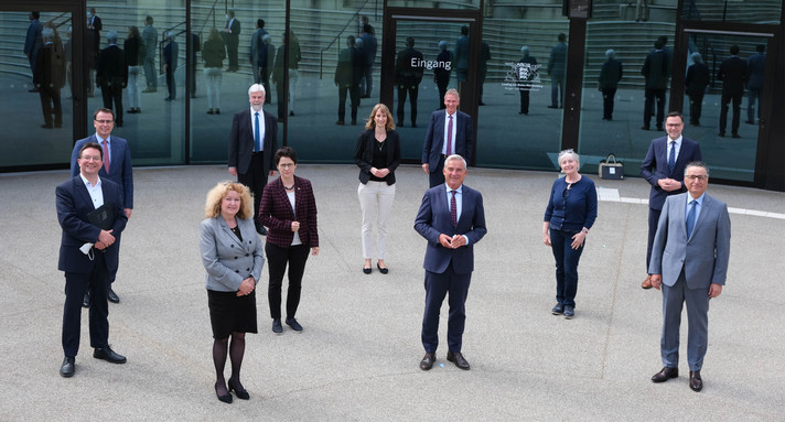 Gemeinsames Treffen von Vertretern der Landesregierung und der Israelitischen Religionsgemeinschaften Baden und Württemberg.