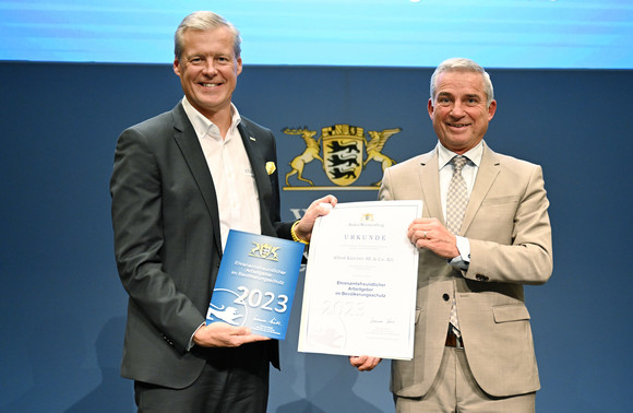 Verleihung Ehrenamtfreundlicher Arbeitgeber in Winnenden