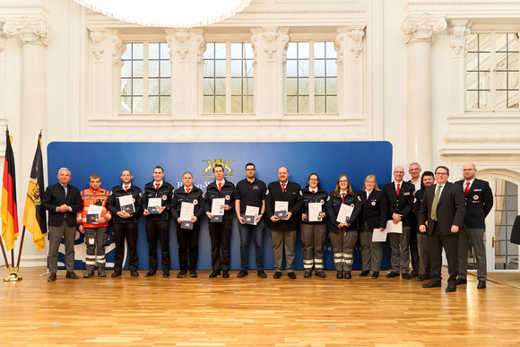 Verleihung rheinland-pfälzische Fluthilfemedaille