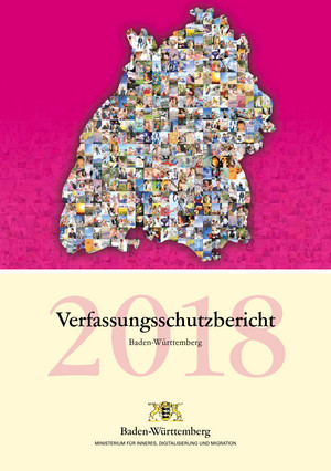 Titelbild des Verfassungsschutzberichts 2018.